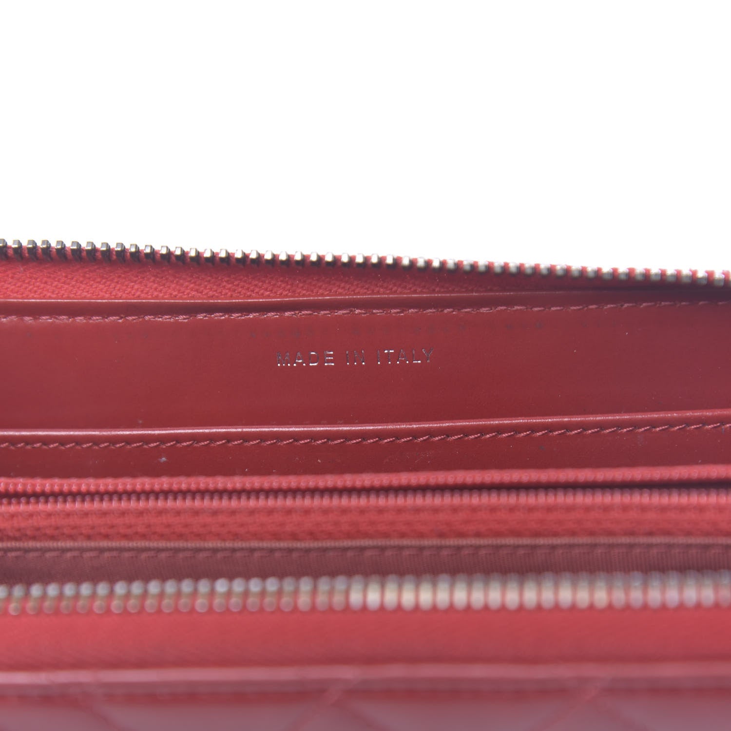 Chanel Glazed Calfskin Coco Boy Large Gusset Zip Around Wallet Red 7 of 13
