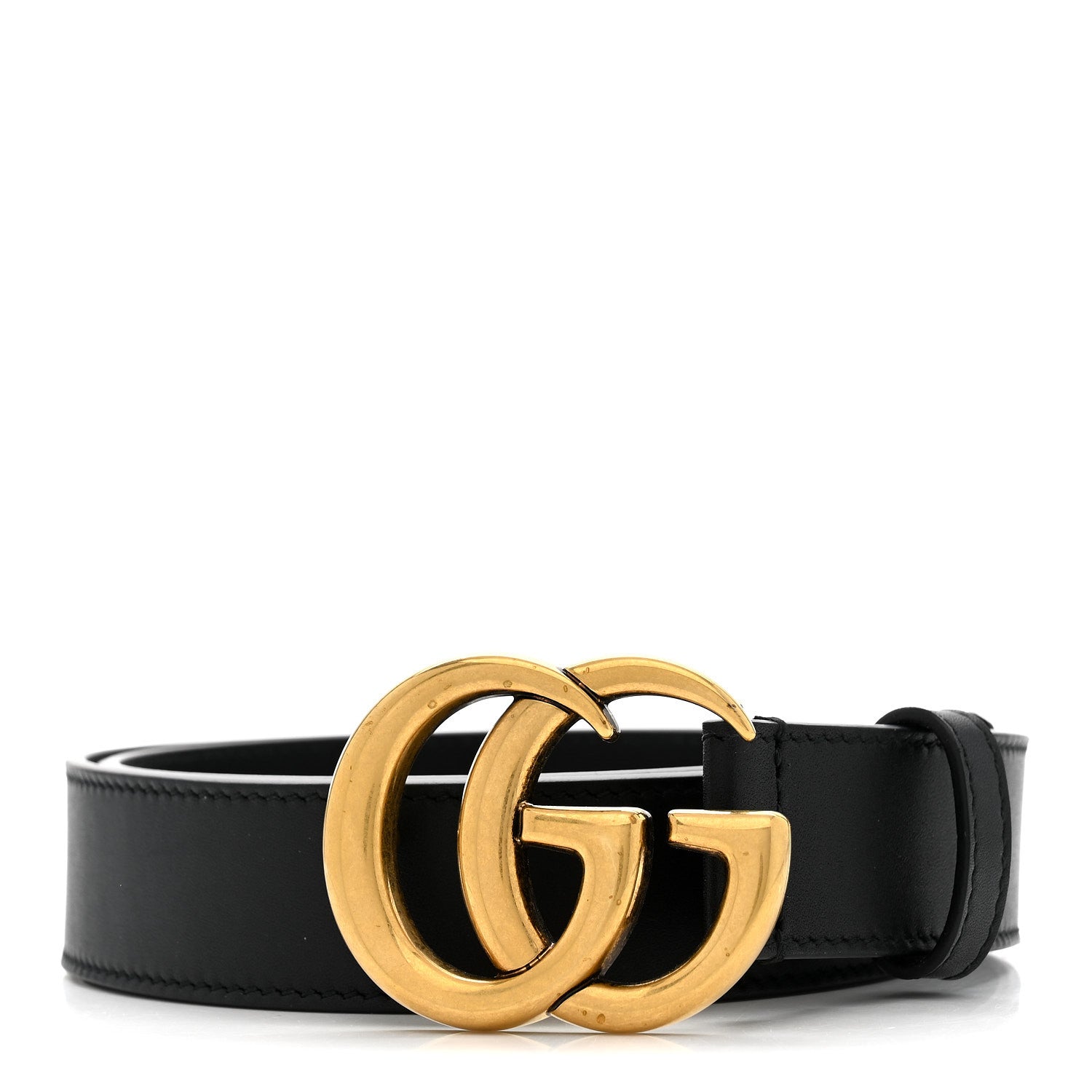 Gucci Calfskin Double G 30mm Belt 75 30 Black 1 of 6