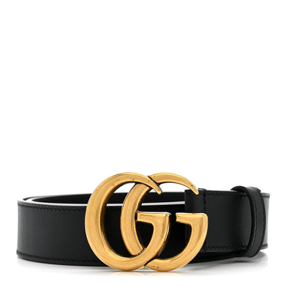 Gucci Calfskin Double G 30mm Belt 75 30 Black 1 of 6