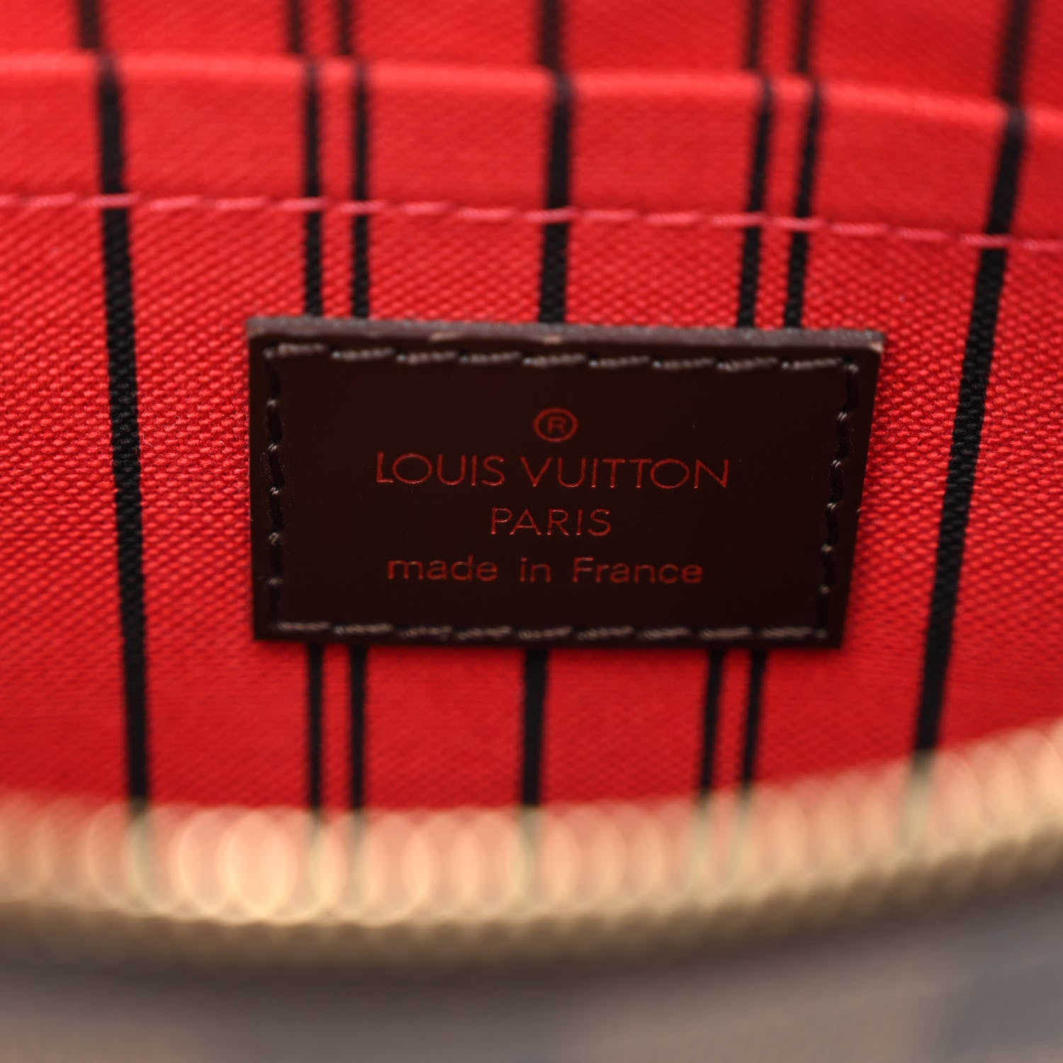 Louis Vuitton Damier Ebene Neverfull MM GM Pochette 6 of 9