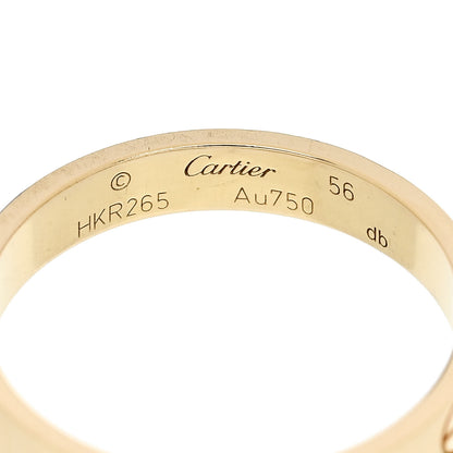 Cartier 18K Yellow Gold 3.5mm LOVE Wedding Band Ring 56 7.75 4 of 5