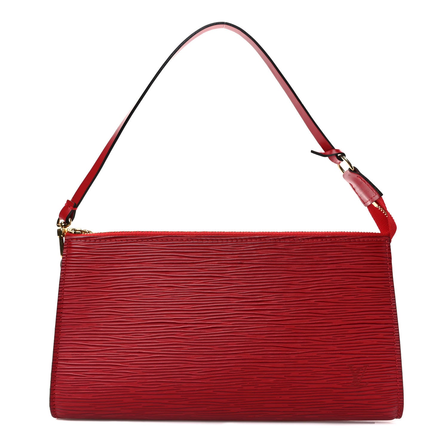 Louis Vuitton Epi Pochette Accessories 24 Castillan Red 1 of 7