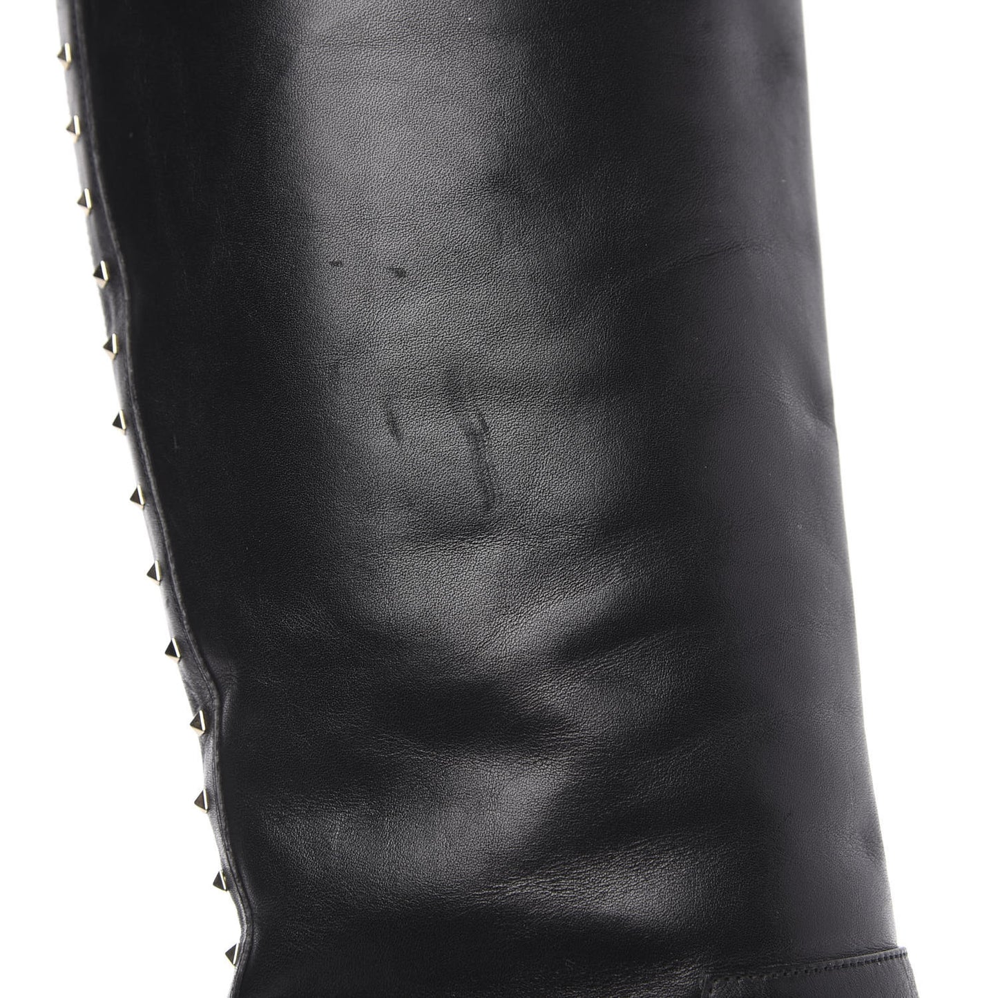 Vitello Lovestud Knee High 85mm Boots 37.5 Black