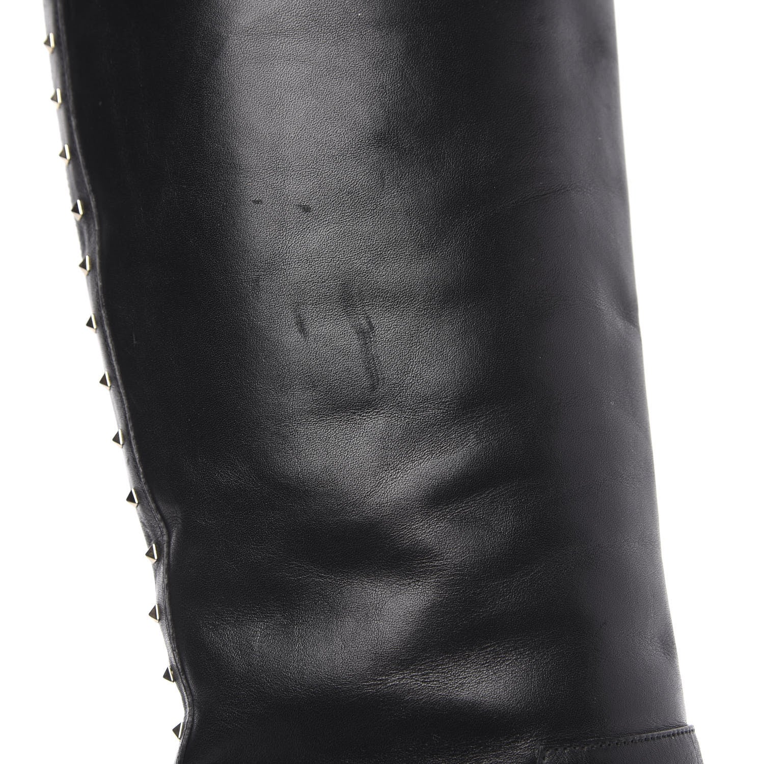 Valentino Garavani Vitello Lovestud Knee High 85mm Boots 37.5 Black 9 of 9