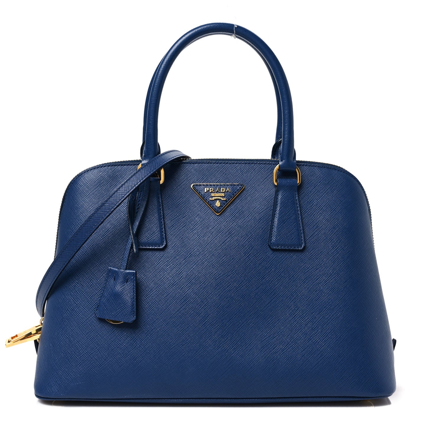 Saffiano Lux Medium Promenade Tote Bluette