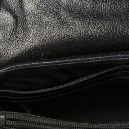 Chanel Caviar Half Moon Wallet On Chain WOC Black 15 of 23