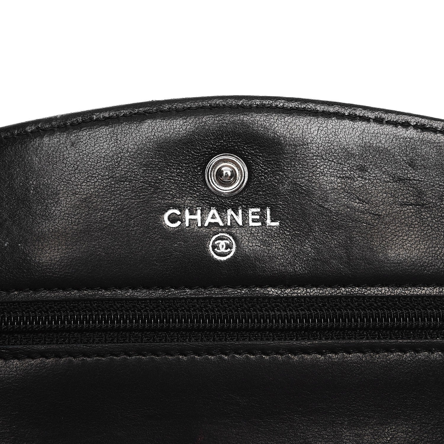 Chanel Caviar Timeless CC Wallet On Chain WOC Black 8 of 11