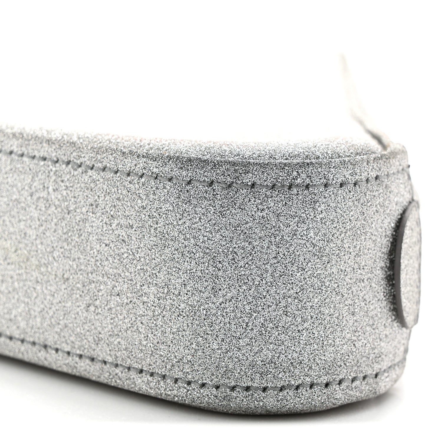 Balenciaga Glitter M Triangle Pouch Argent Black 10 of 10