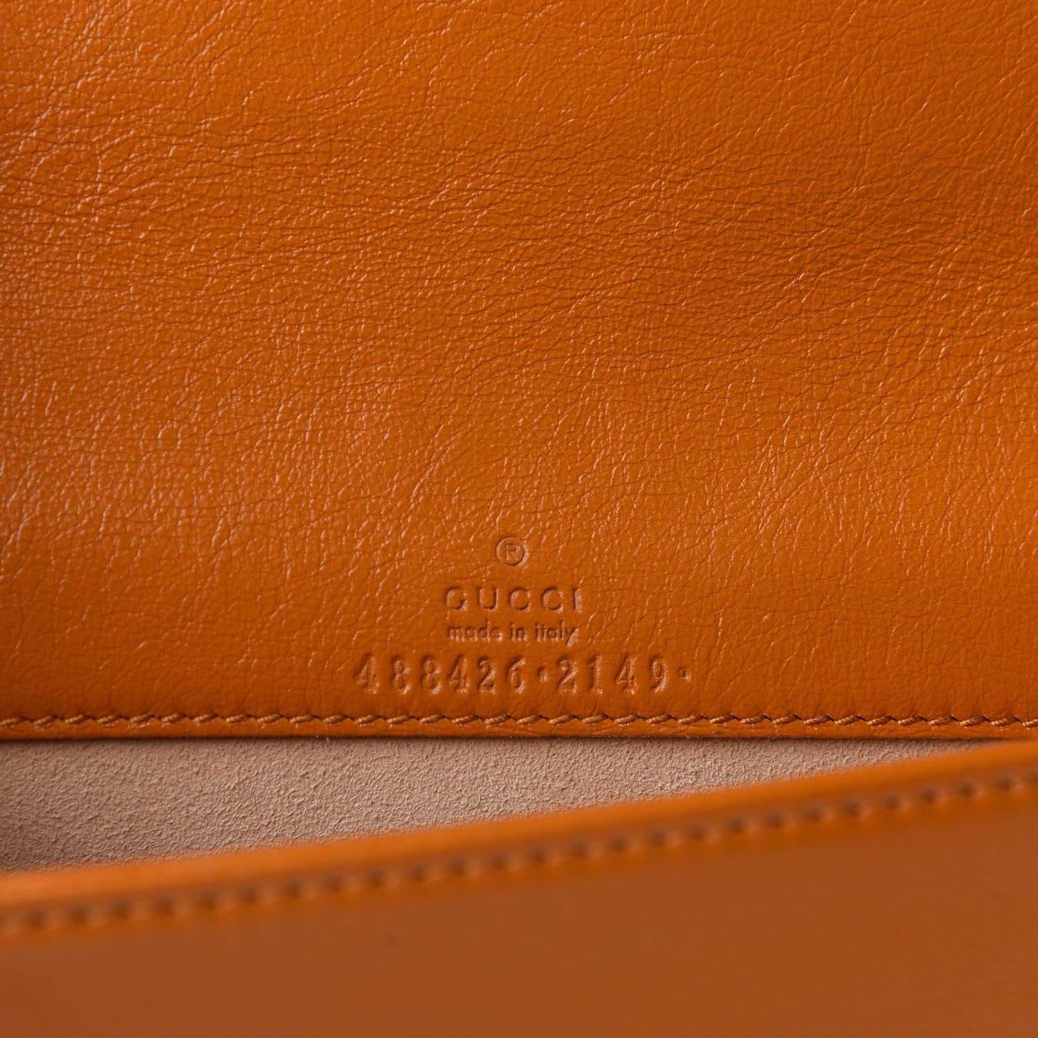 Gucci Calfskin Matelasse GG Marmont Mini Bag Cognac 8 of 8