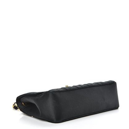 Chanel Satin Quilted Extra Mini Rectangular Flap Black 3 of 14