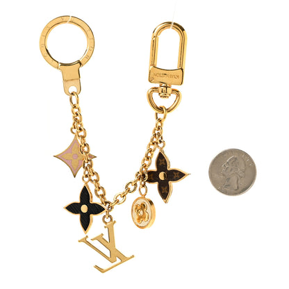 Louis Vuitton Monogram Spring Street Bag Charm Key Holder Gold 2 of 4