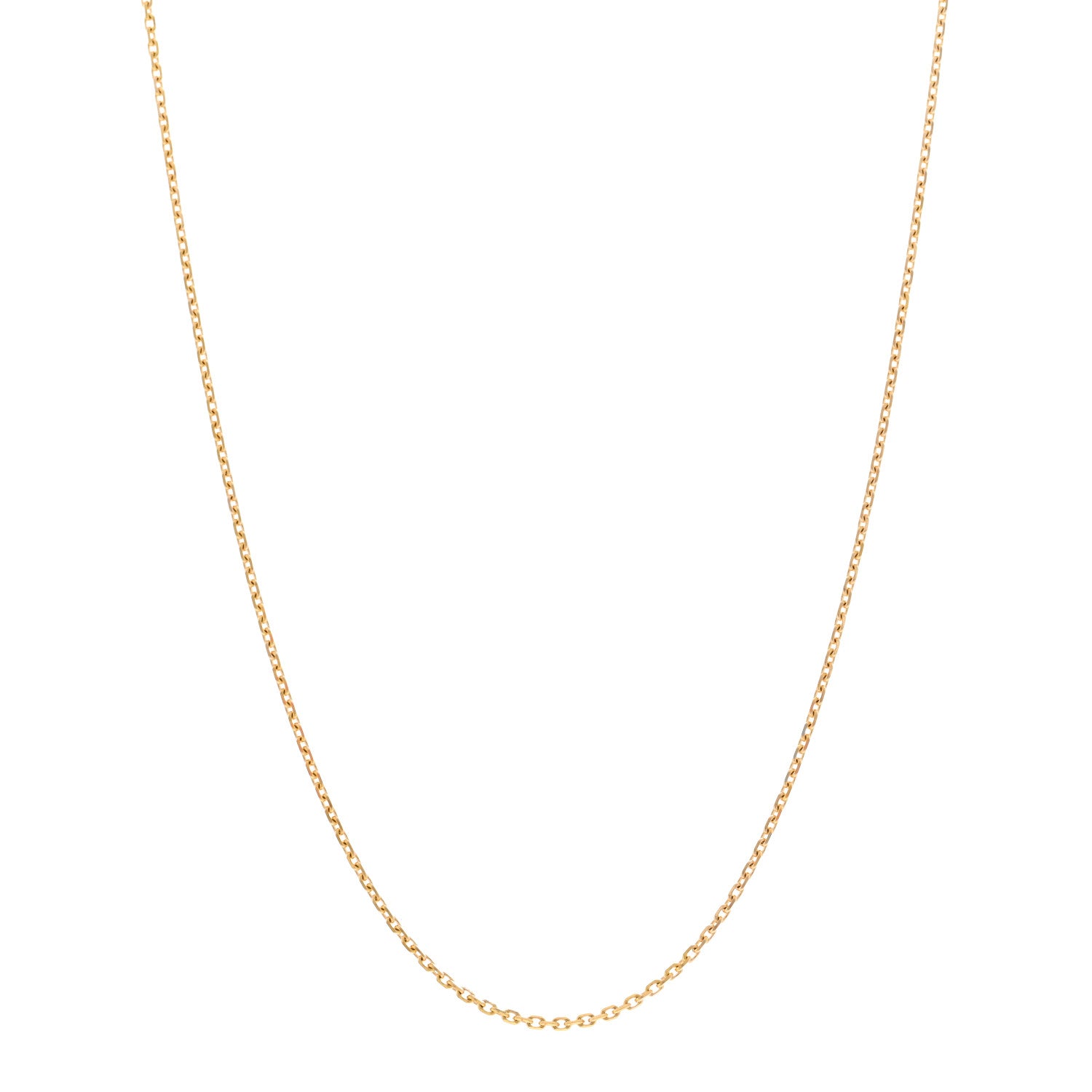 Van Cleef & Arpels 18K Yellow Gold Trace Chain Necklace 1 of 4