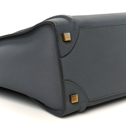 Celine Baby Drummed Calfskin Micro Luggage Kohl 8 of 9