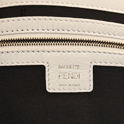 Fendi Nappa FF 1974 Embossed Baguette White 5 of 9