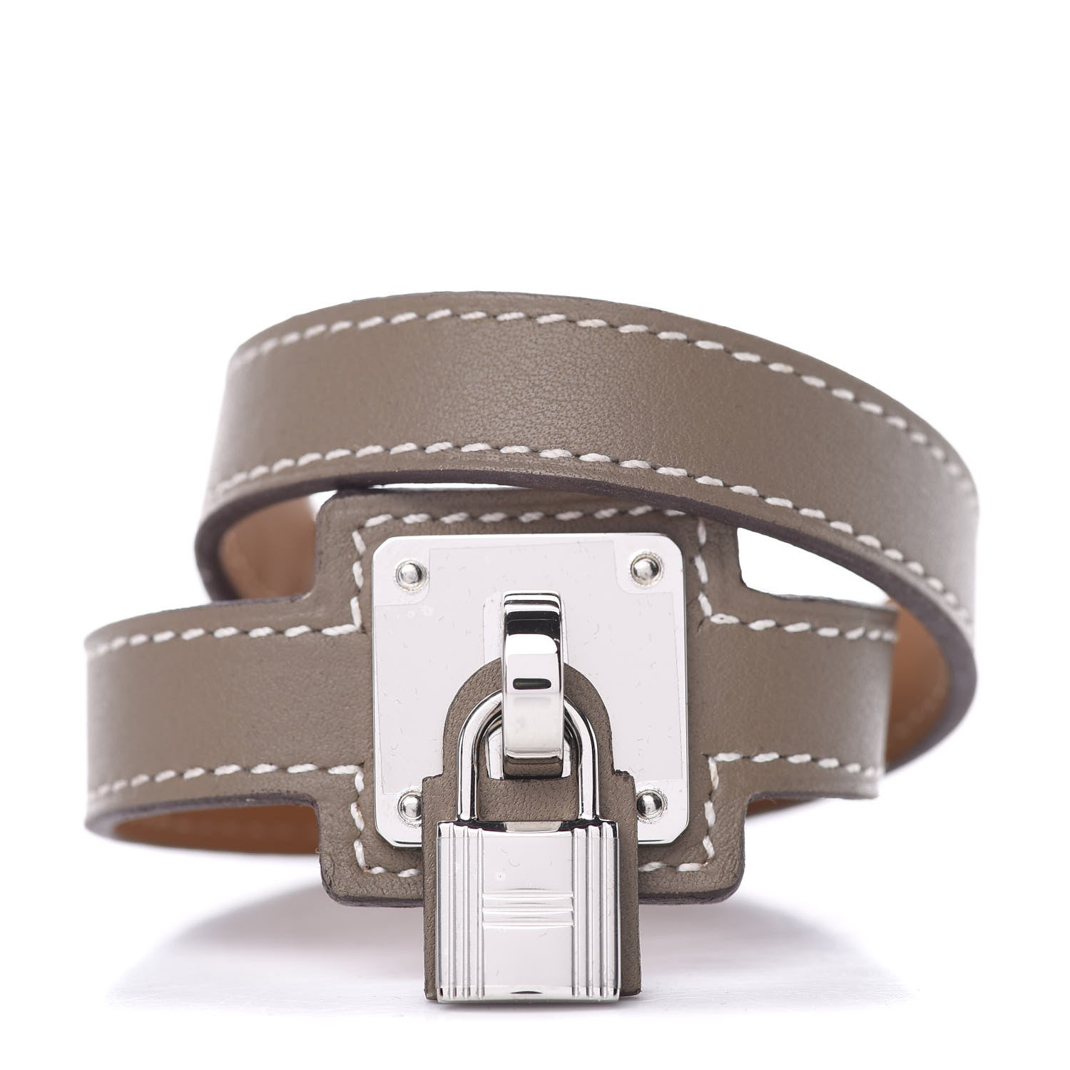 Hermes Swift O'Kelly Double Tour Bracelet T1 Etoupe 1 of 6