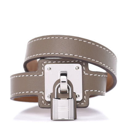 Hermes Swift O'Kelly Double Tour Bracelet T1 Etoupe 1 of 6