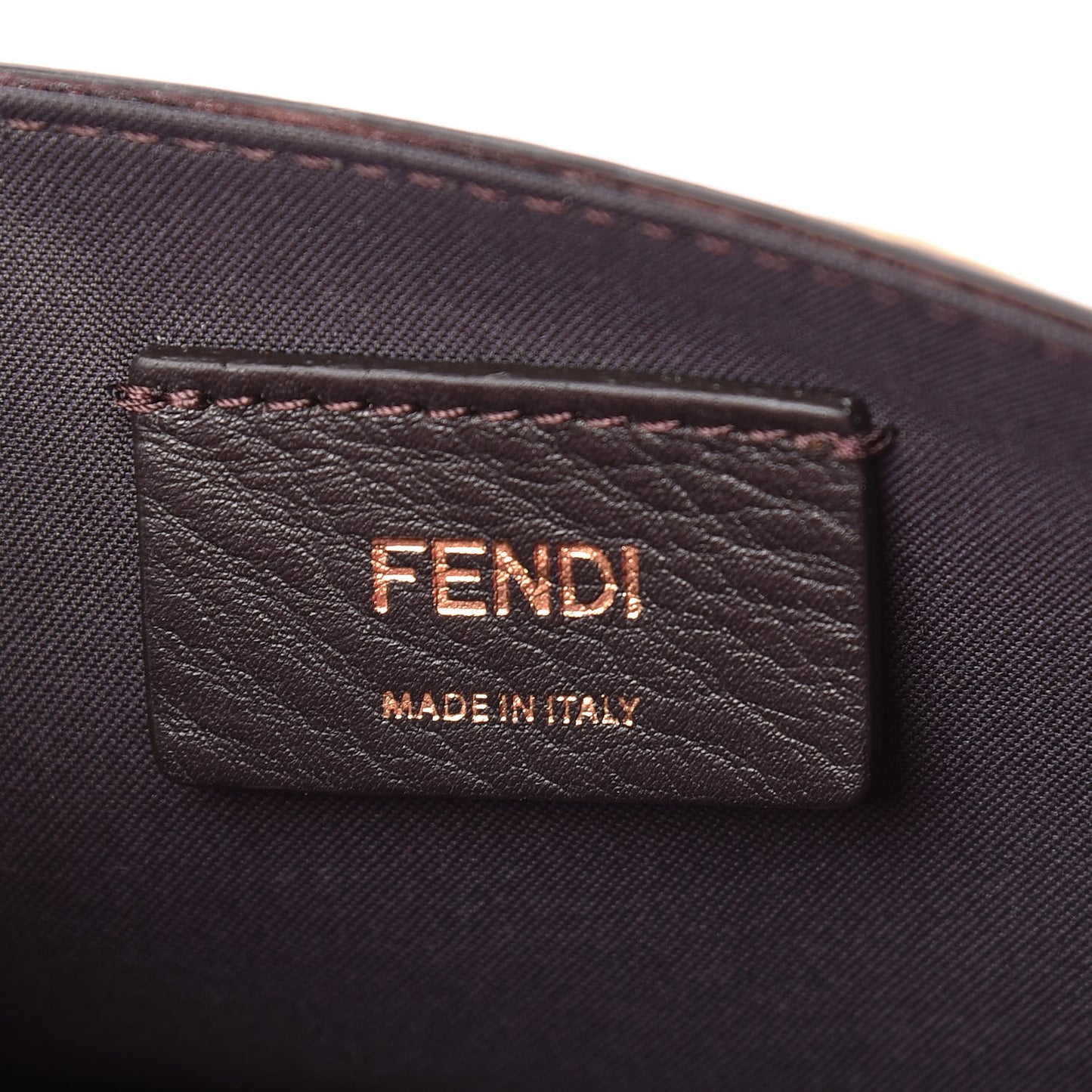 Vitello Cruise F is Fendi Bi-Color FF 1974 Embossed Envelope Belt Bag Maya Black Fragola