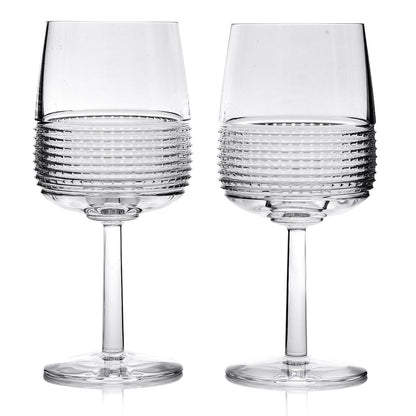 Hermes Crystal Intervalle Wine Glass Set Of 2 1 of 5