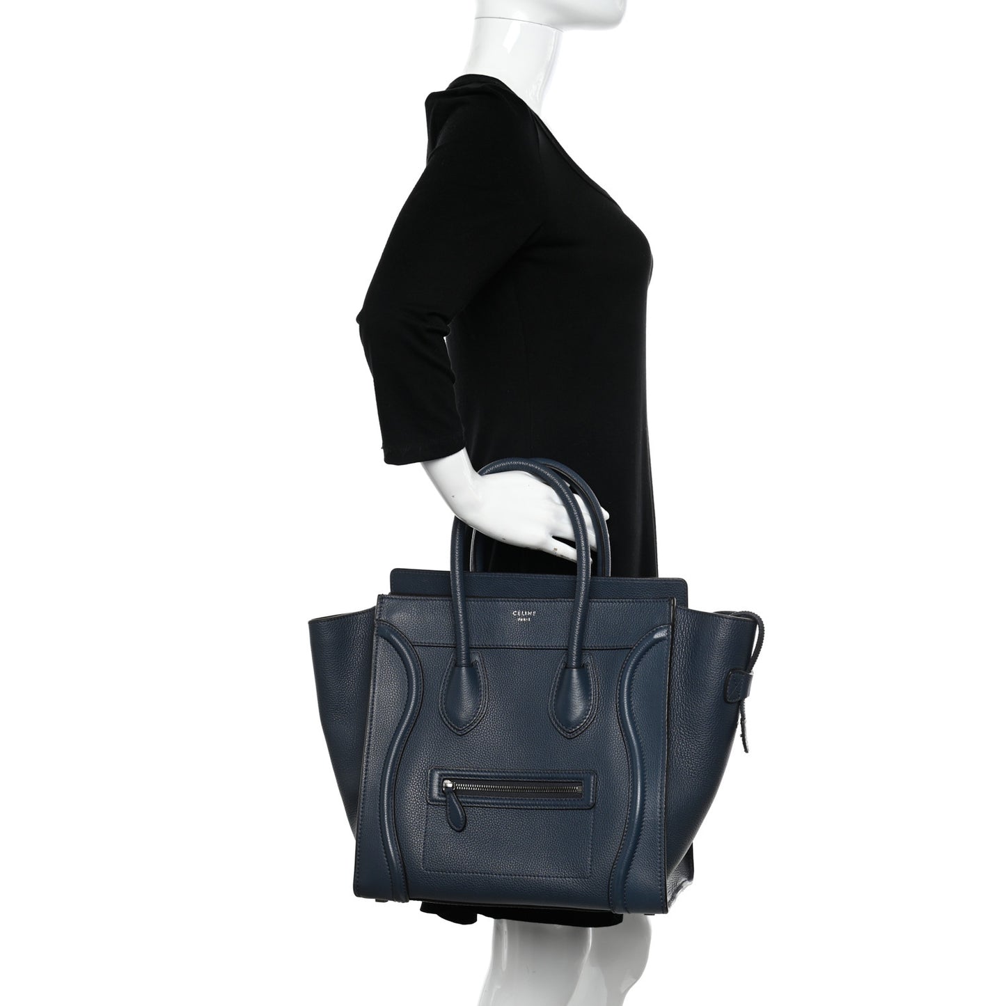 Drummed Calfskin Mini Luggage Orage