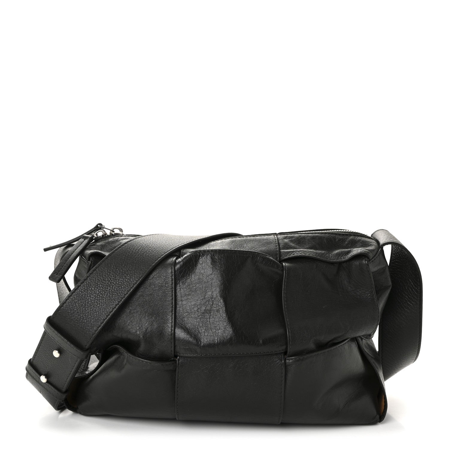 Bottega Veneta Paper Calfskin Maxi Intreccio Medium Arco Camera Bag Camping 1 of 9