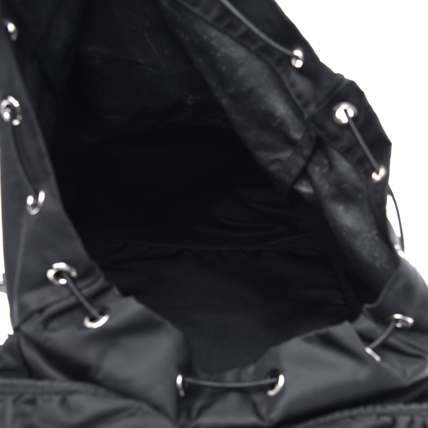 Prada Tessuto Nylon Montagna Double Buckle Backpack Black 4 of 13