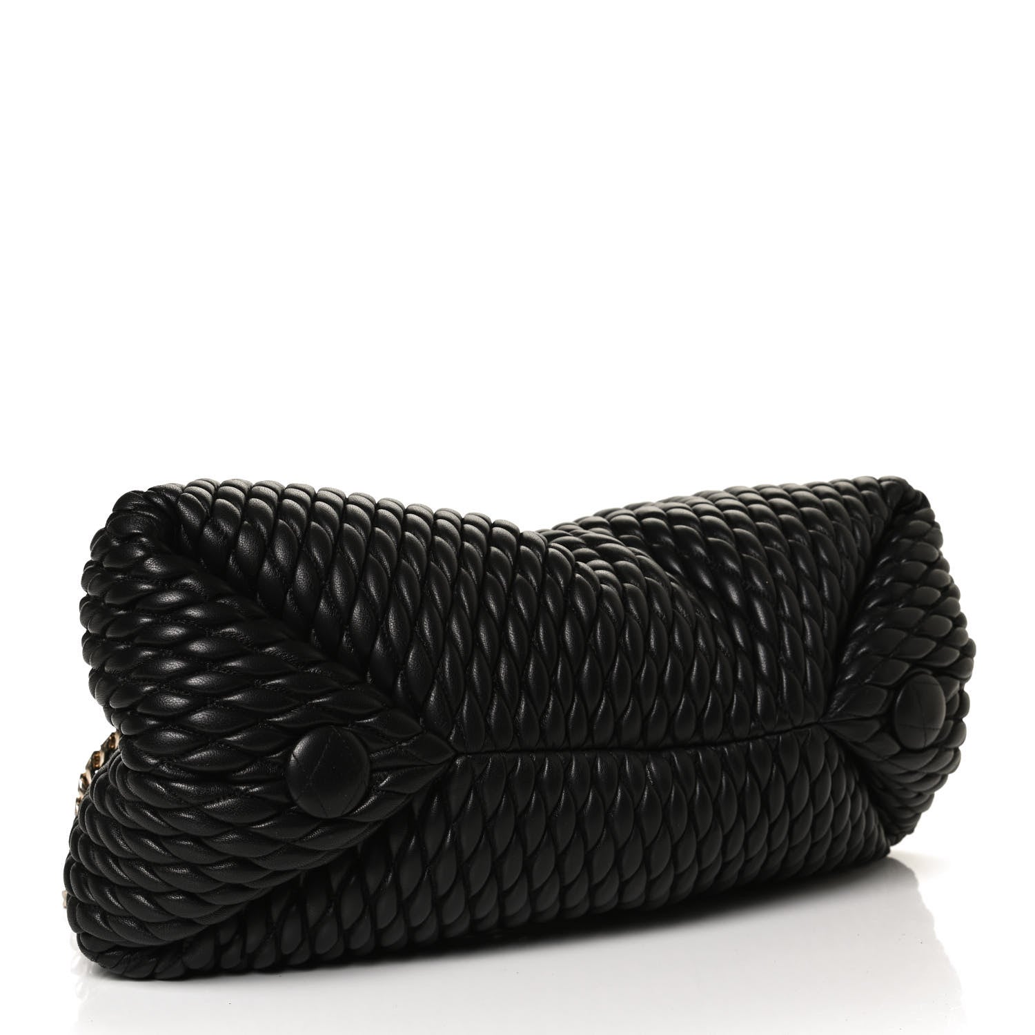 Proenza Schouler Lambskin Quilted Tobo Chain Shoulder Bag Black 4 of 9