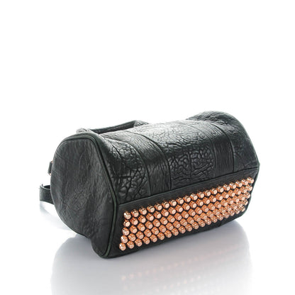 Alexander Wang Pebbled Lambskin Rocco Black Rose Gold Hardware 4 of 7