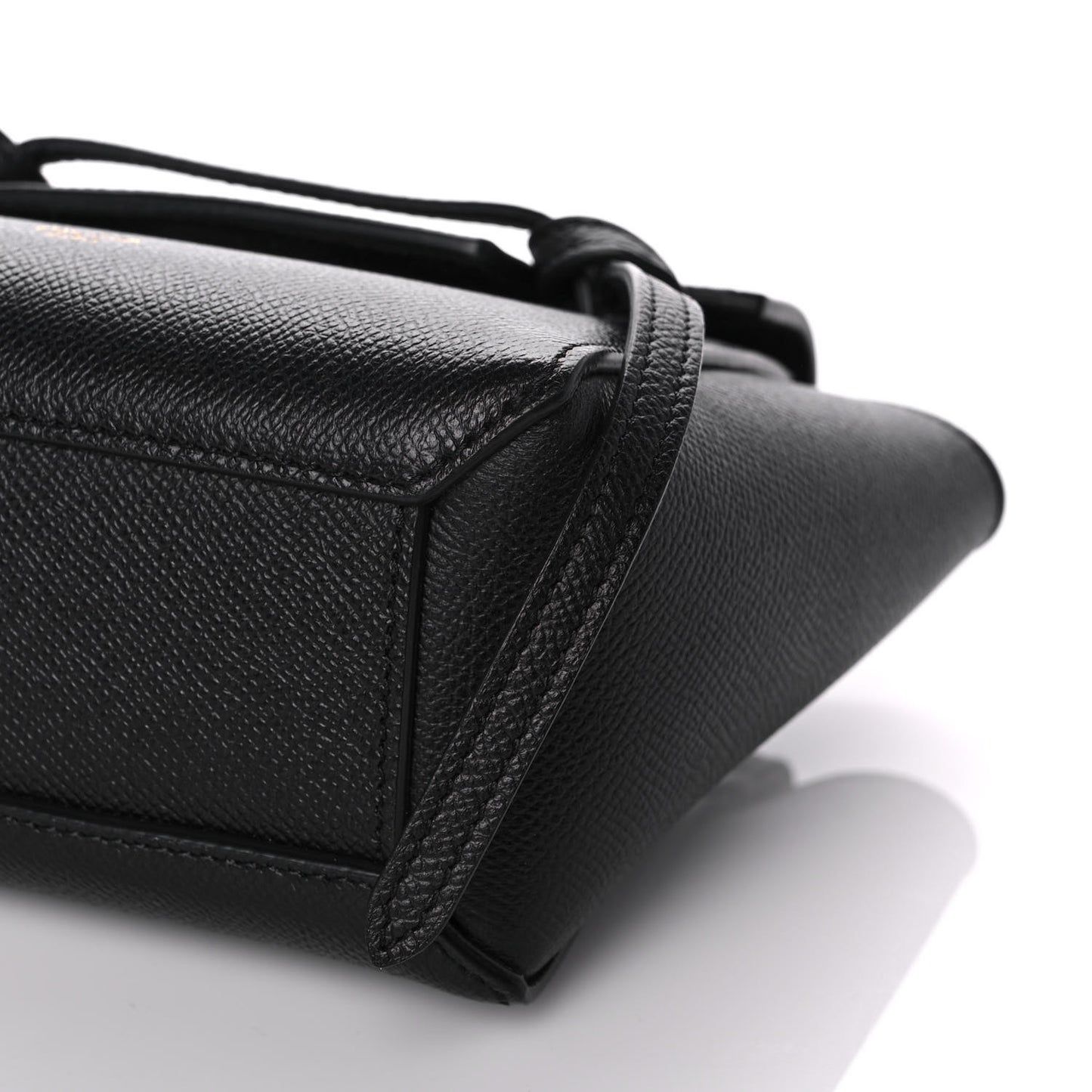 Grained Calfskin Pico Belt Bag Black