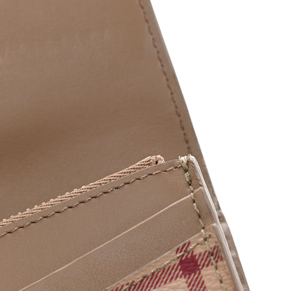Burberry Haymarket Check Halton Wallet Tan 10 of 10