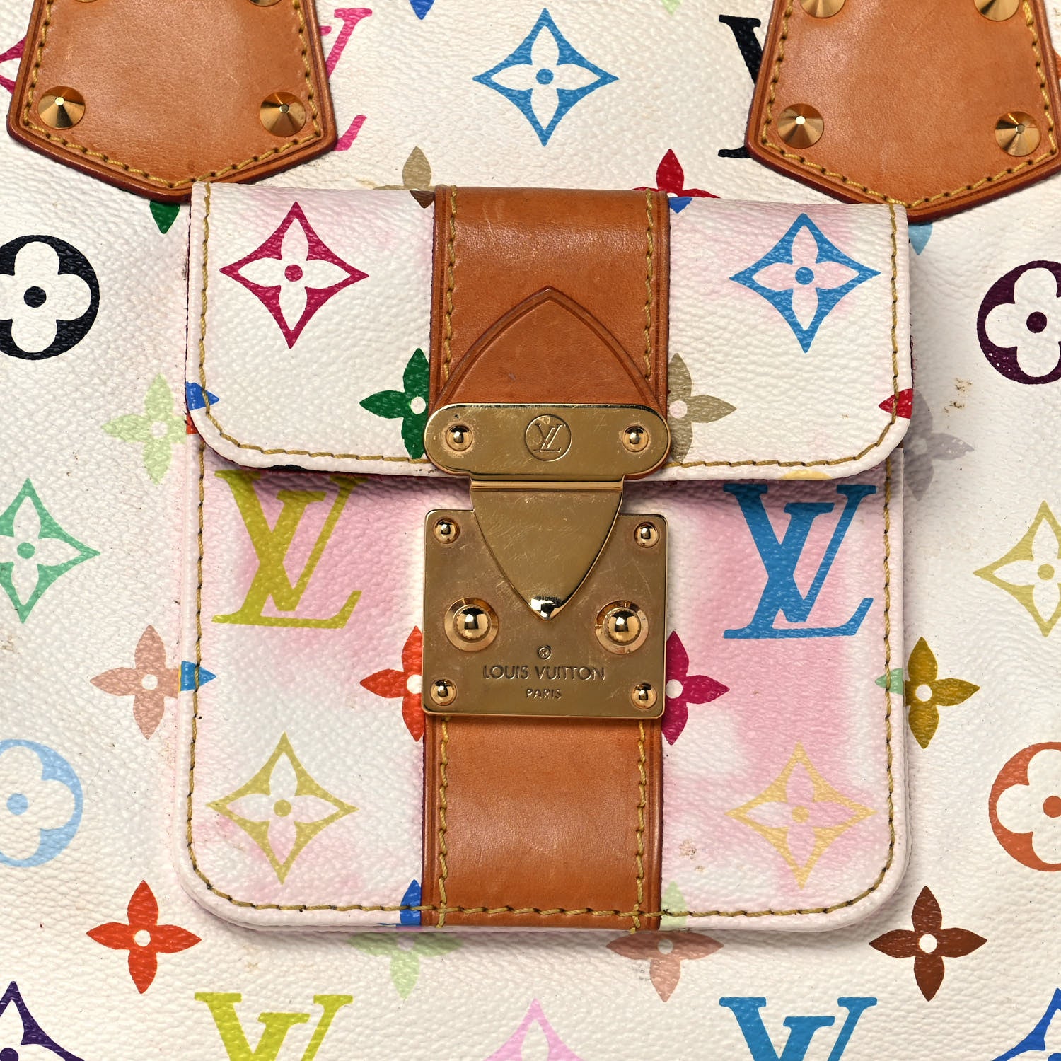 Louis Vuitton Monogram Multicolor Speedy 30 White 7 of 17