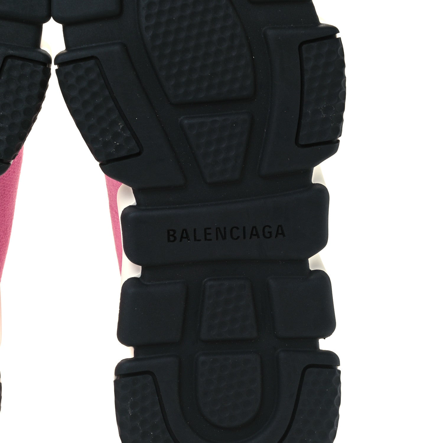 Balenciaga Neoprene Knit Bi-Color Sole Womens Speed Sneakers 35 Pink White Black 8 of 11