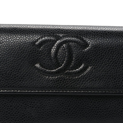 Chanel Caviar Timeless CC Large Gusset Flap Wallet Black 9 of 9