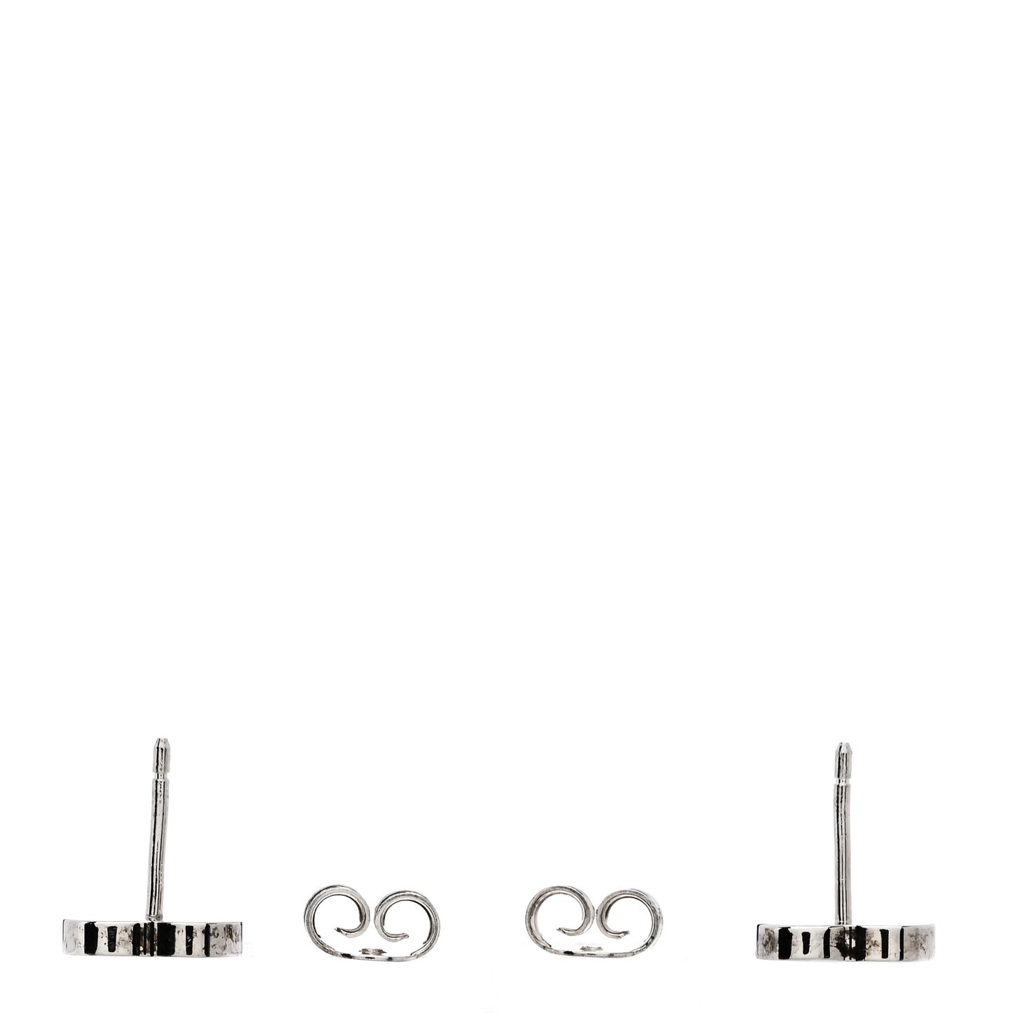 Sterling Silver Trademark Heart Stud Earrings