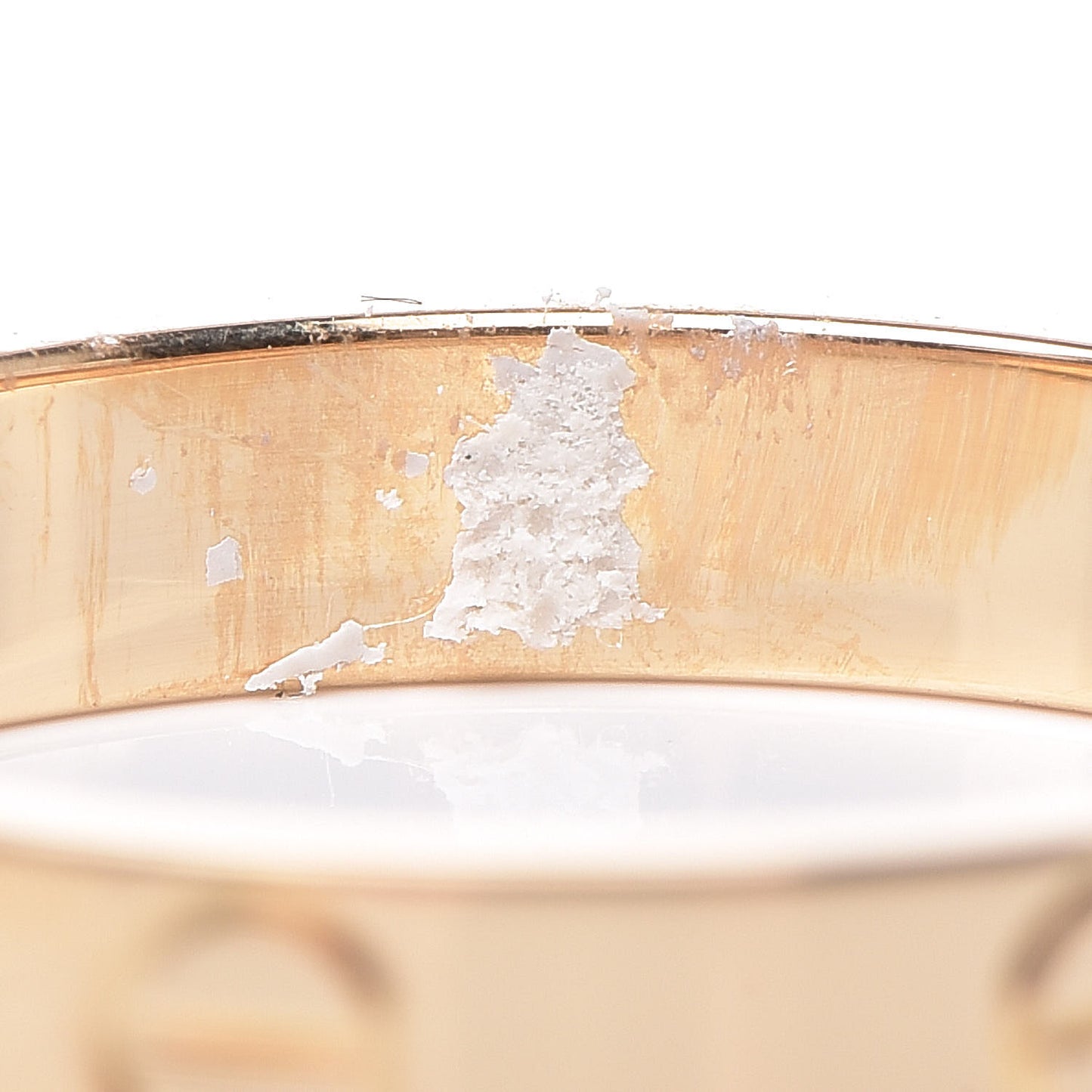 18K Yellow Gold 3.5mm LOVE Wedding Band Ring 58 8.25