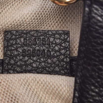 Gucci Pebbled Calfskin Small Soho Shoulder Bag Black 8 of 15
