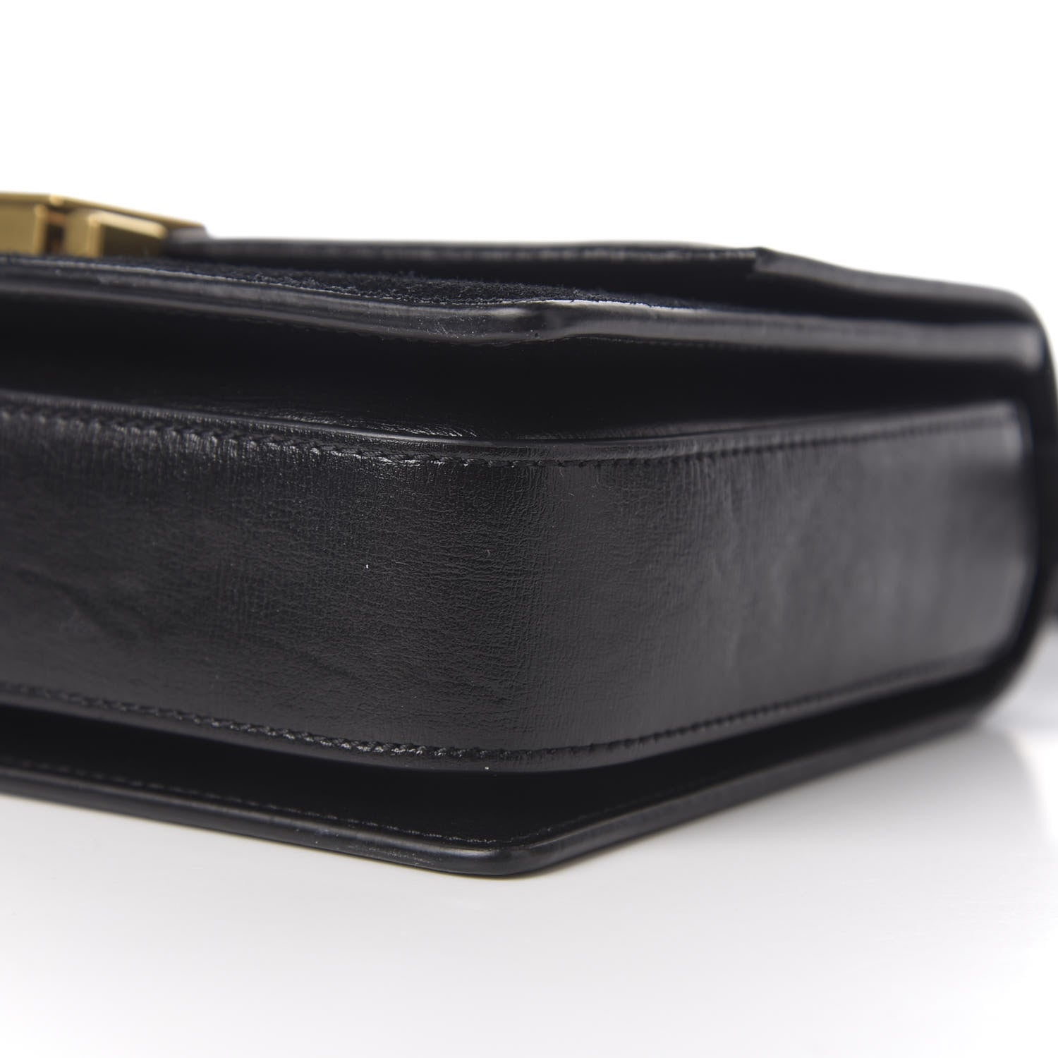 Saint Laurent Smooth Calfskin Suede Medium Bellechasse Black 9 of 10