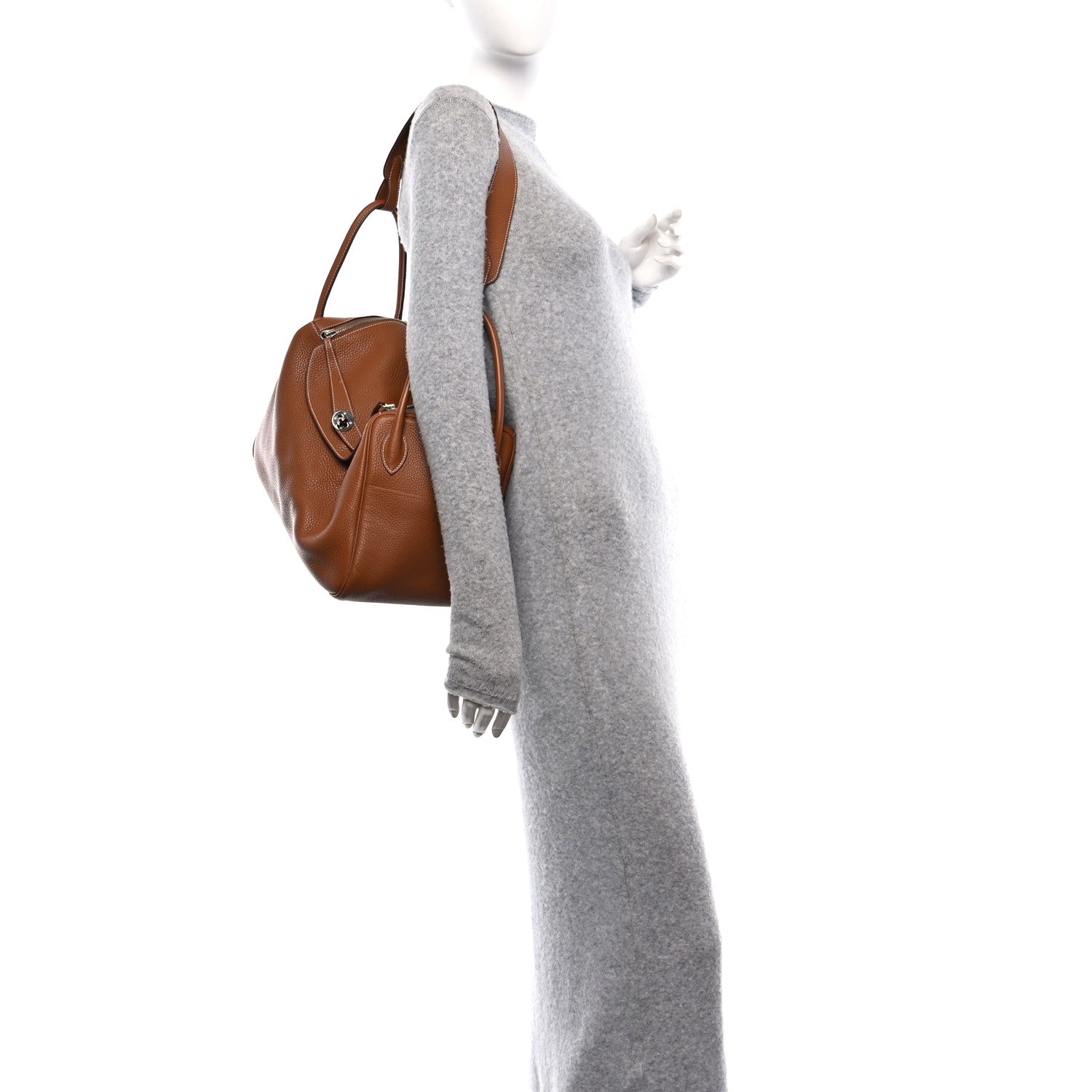Hermes Taurillon Clemence Lindy 34 Gold 2 of 13