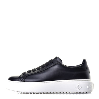 Louis Vuitton Calfskin Time Out Sneakers 37 Black 1 of 7