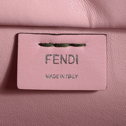 Fendi Vitello Dolce Marmol Shiny Nappa Petite 3Jours Tote Verde Prato 7 of 9