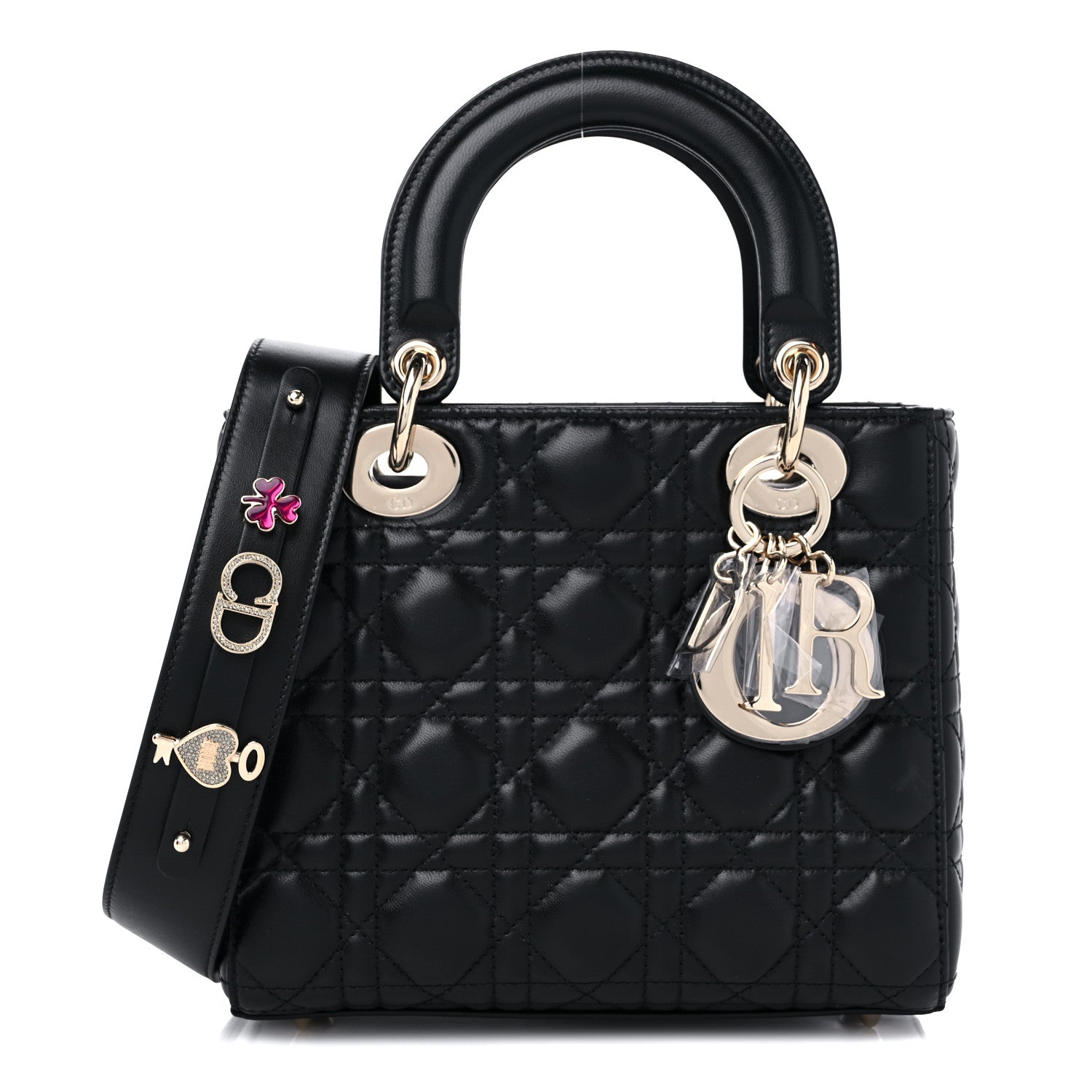 Christian Dior Lambskin Cannage Small My ABCDior Lady Dior Black 1 of 8