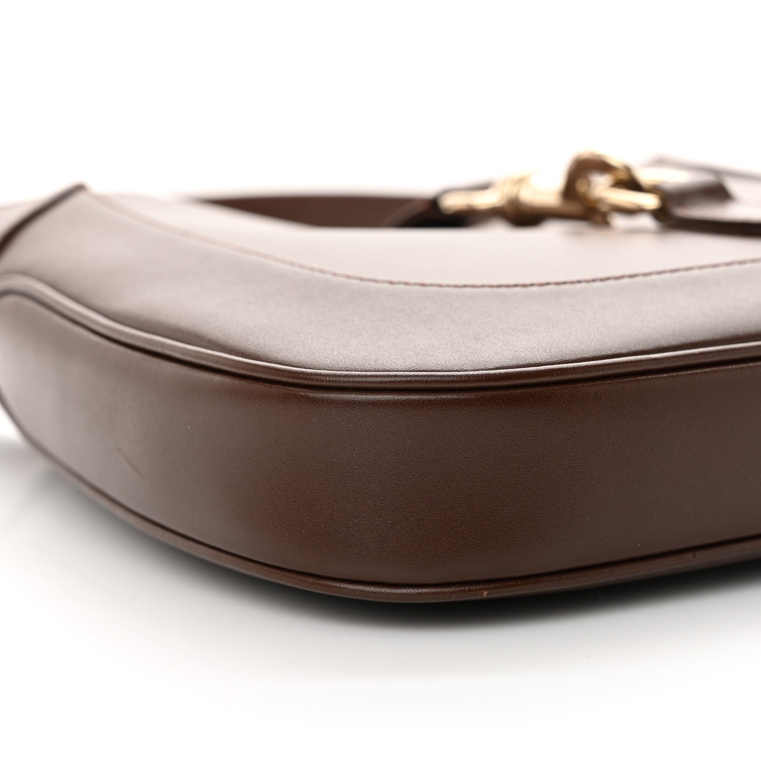 Gucci Ancora Calfskin Small Jackie Shoulder Bag Sweet Chestnut 9 of 10