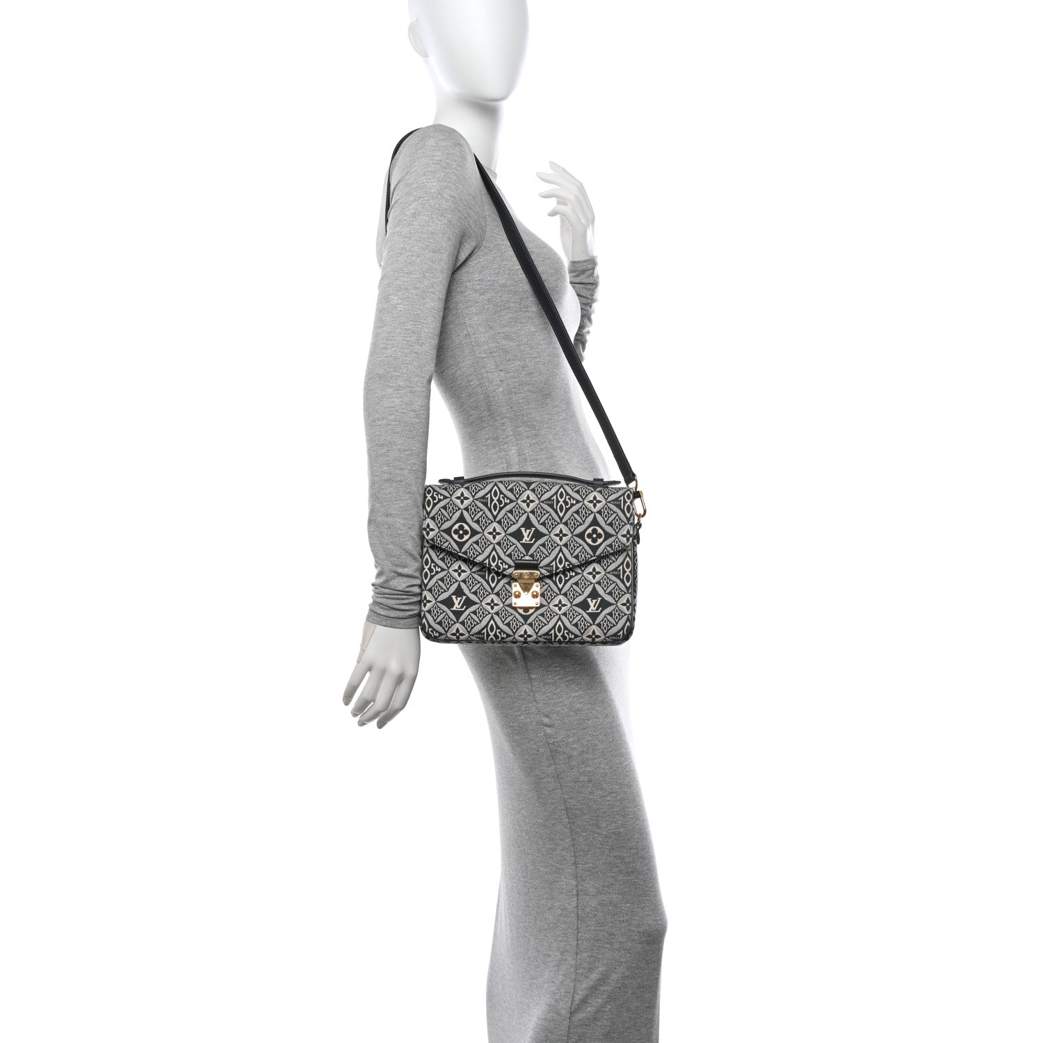 Louis Vuitton Jacquard Since 1854 Pochette Metis Grey 2 of 9