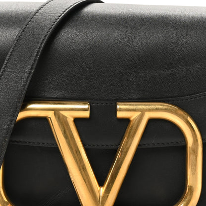 Valentino Garavani Smooth Calfskin Supervee Shoulder Bag Black 7 of 10