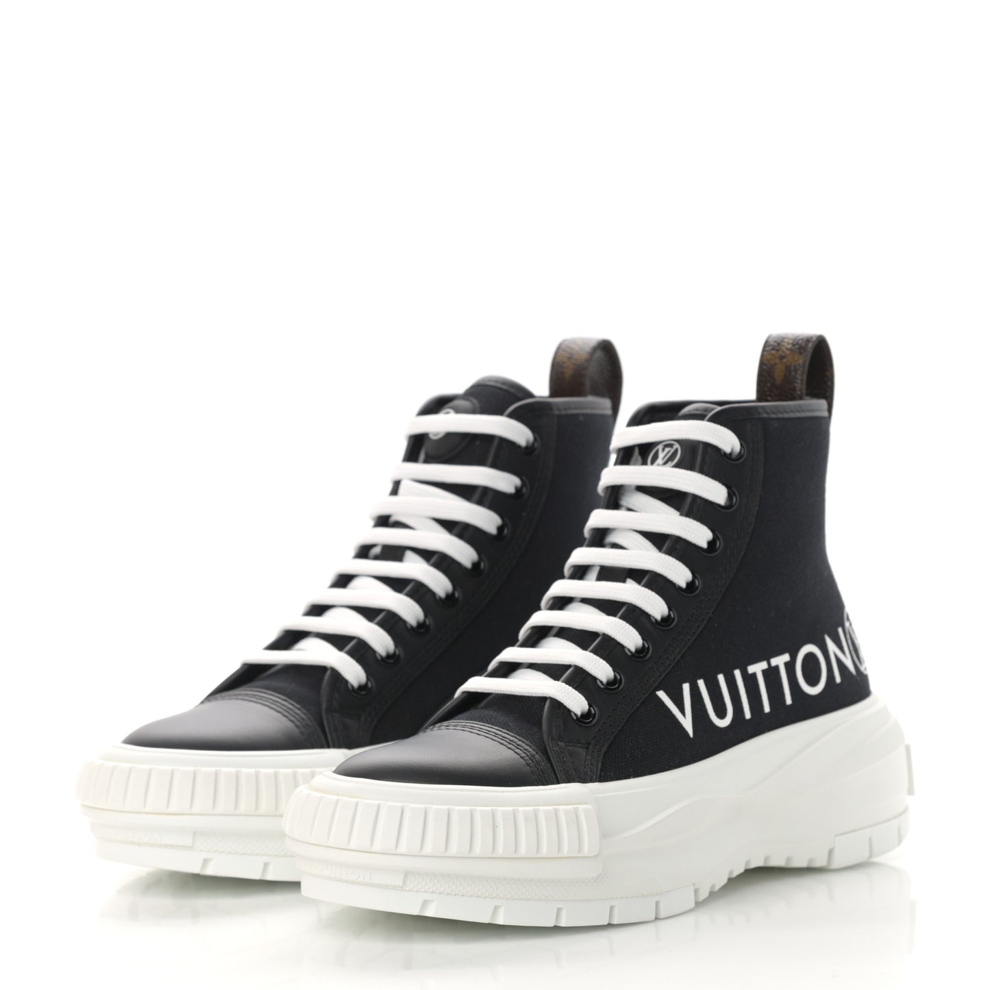 Canvas LV Squad Sneaker Boots 35 Black