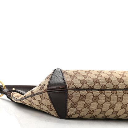 Gucci Monogram Horsebit Hobo Brown 9 of 12