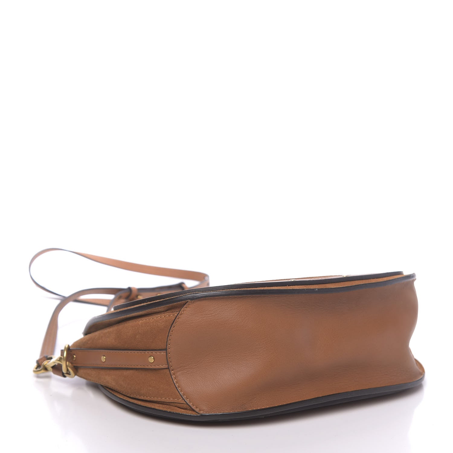 Chloe Calfskin Suede Medium Pixie Shoulder Bag Caramel 4 of 9