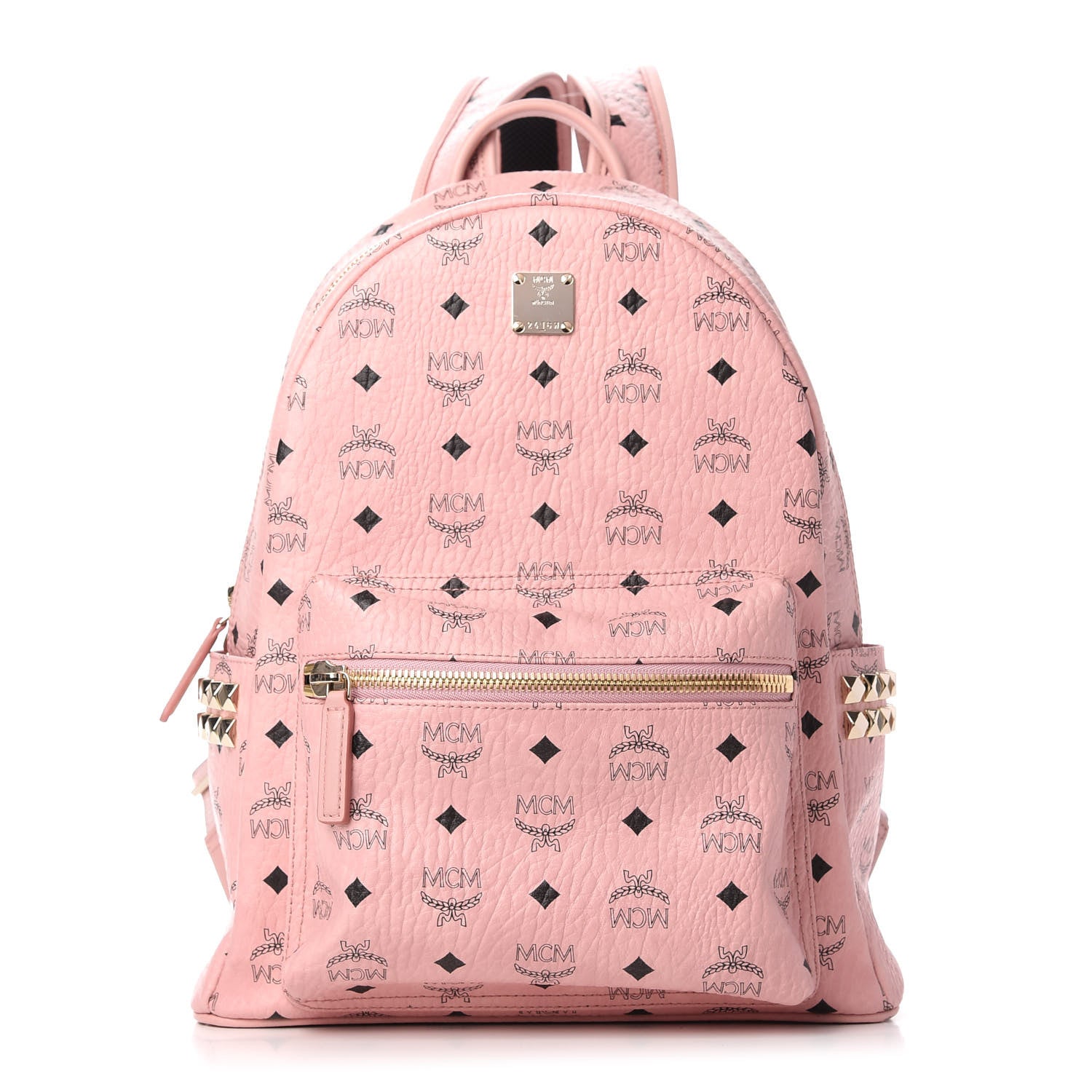 MCM Visetos Small Side Stud Stark Backpack Soft Pink 1 of 10