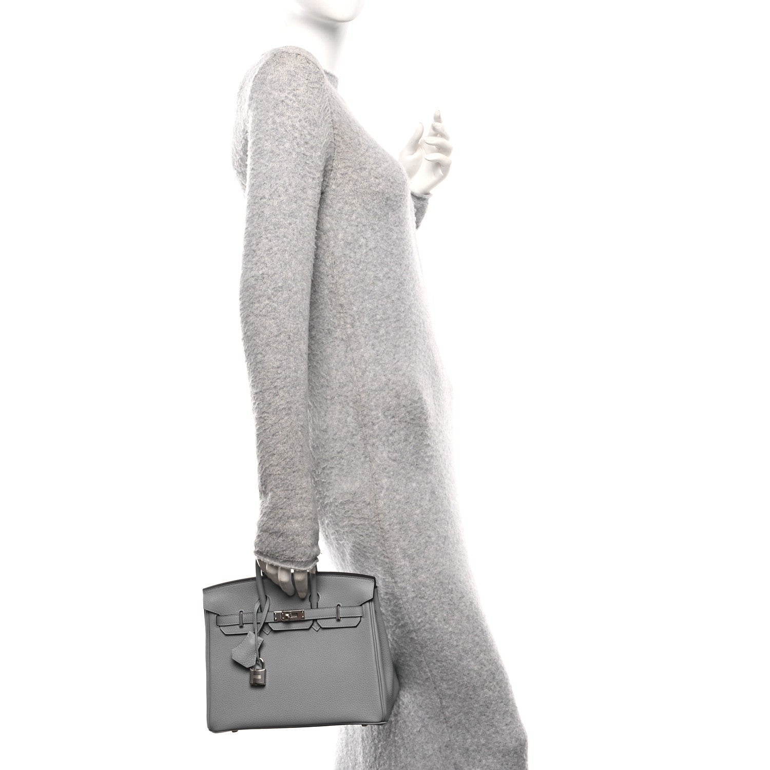Hermes Togo Birkin 25 Gris Pantin 2 of 11