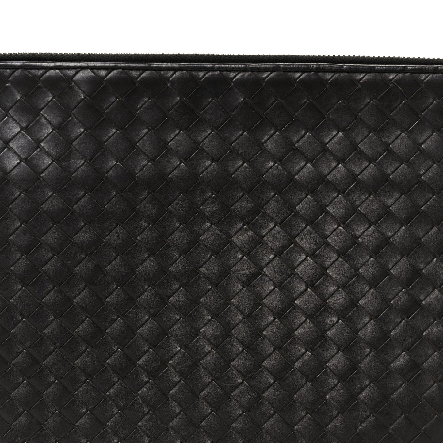 Nappa Intrecciato Document Case Ebano