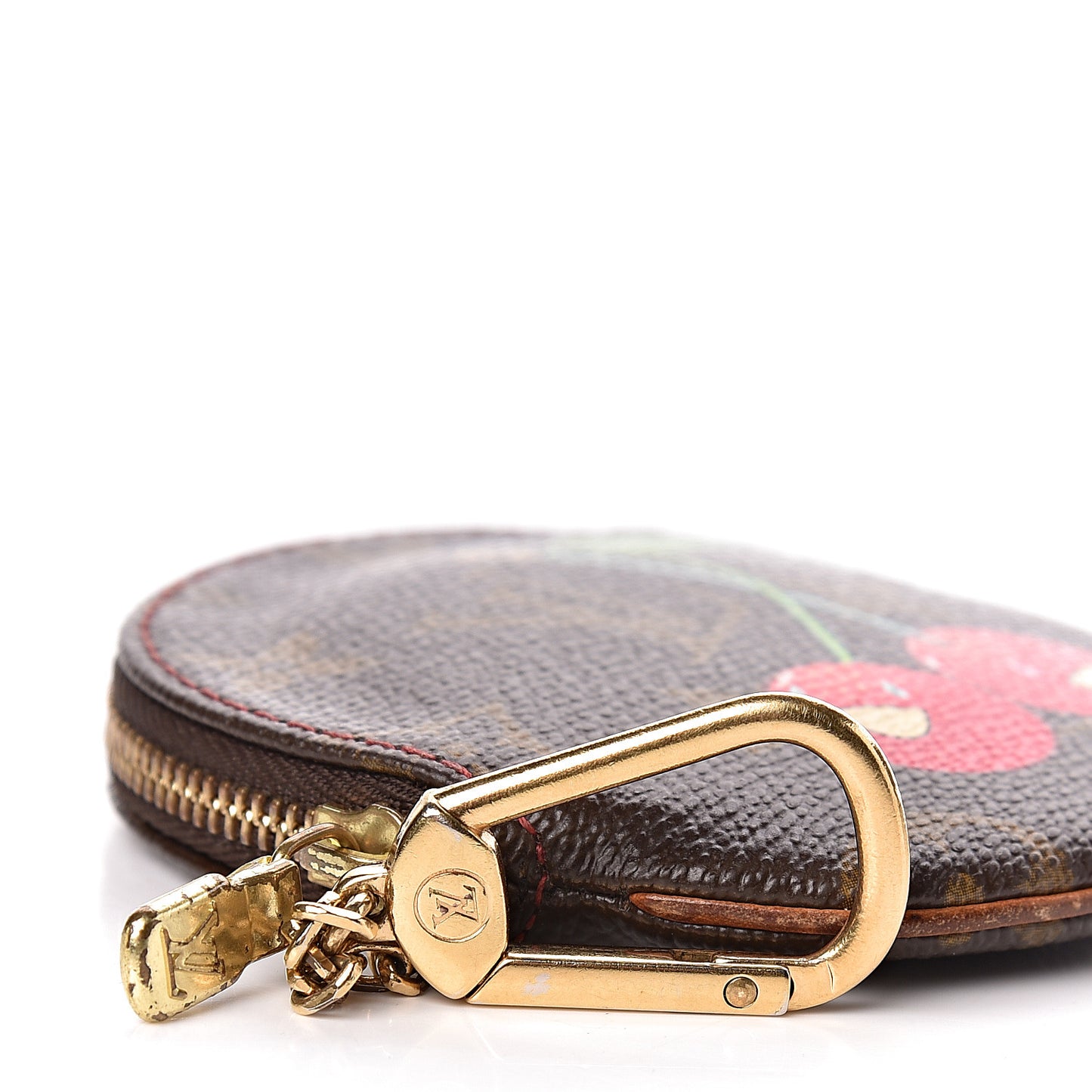 Monogram Cerises Round Coin Purse